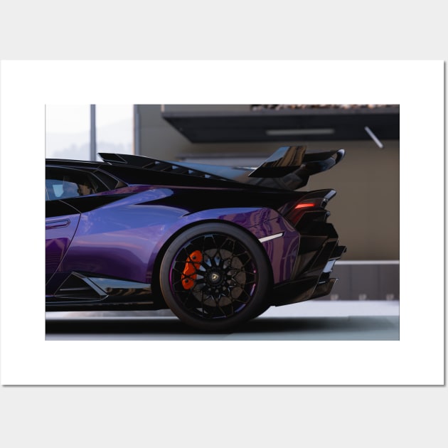 Huracan STO purple Wall Art by vred_45